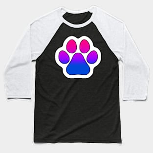 Bi Pride Paw Baseball T-Shirt